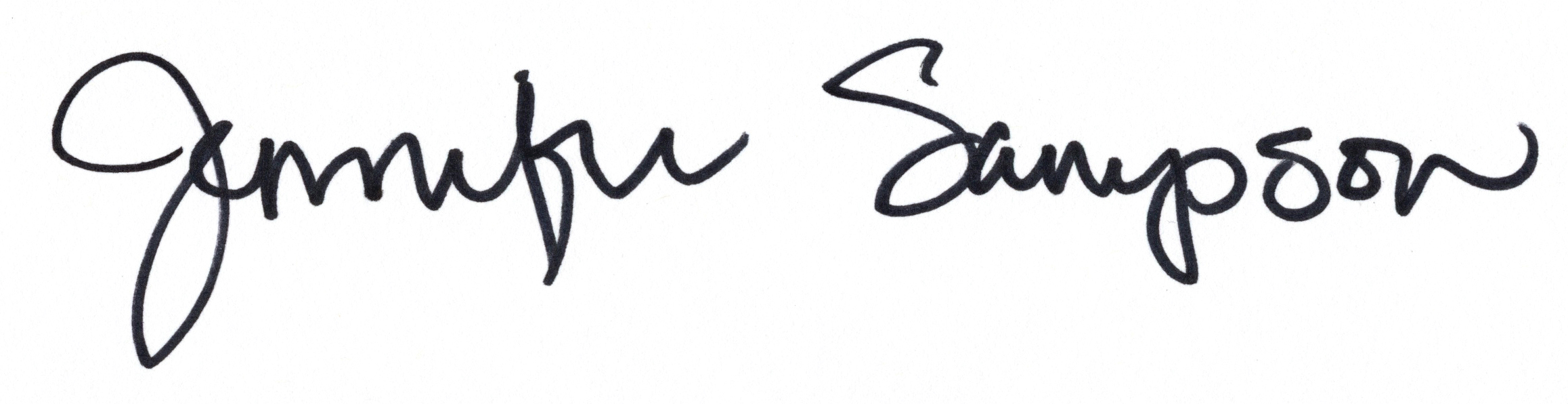Jennifer Sampson signature