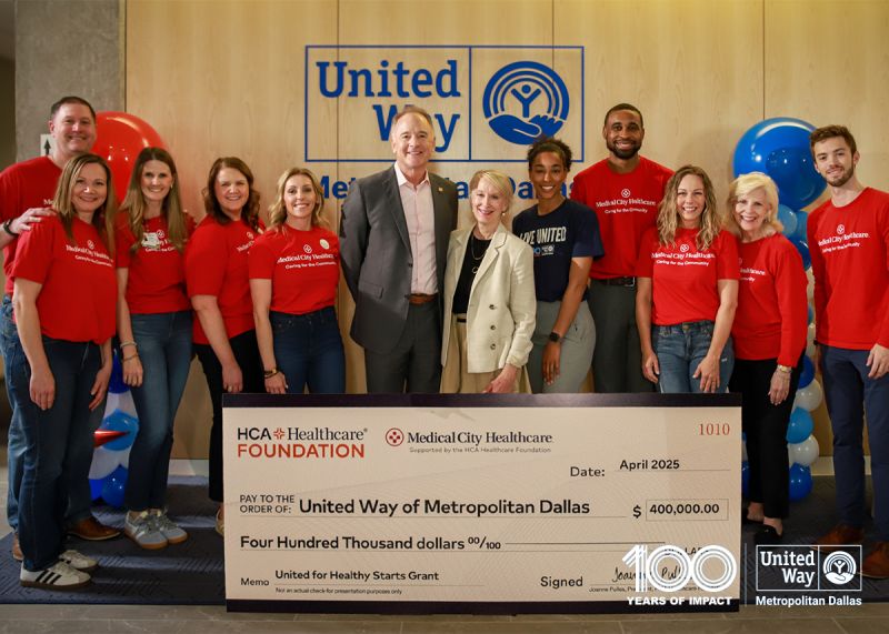 HCA Healthcare Foundation announces grant to United Way of Dallas